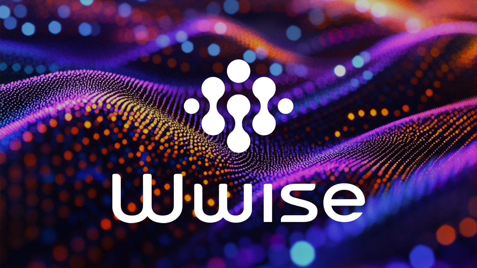 Colorful abstract wave pattern with glowing dots and the Wwise logo prominently displayed.