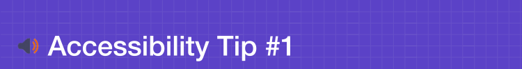 Designing Online Courses: Accessibility Tip #1