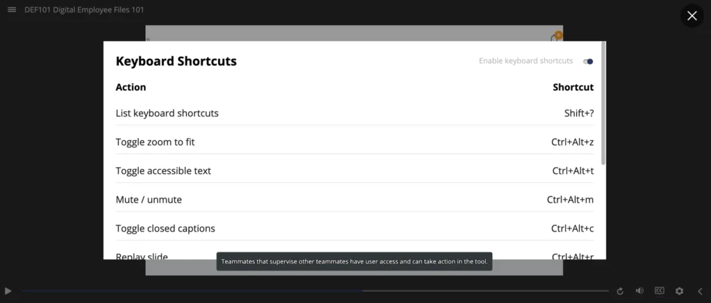 Designing online courses: Make sure learners can navigate course materials with keyboards alone