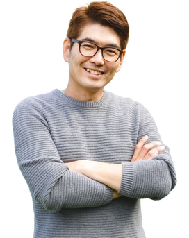 Asian man smiling