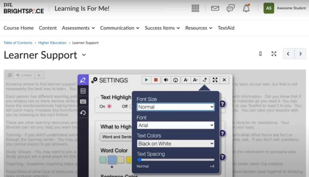 ReadSpeaker picks up where Anthology Ally leaves off by serving the user directly: ReadSpeaker text to speech (TTS) tool